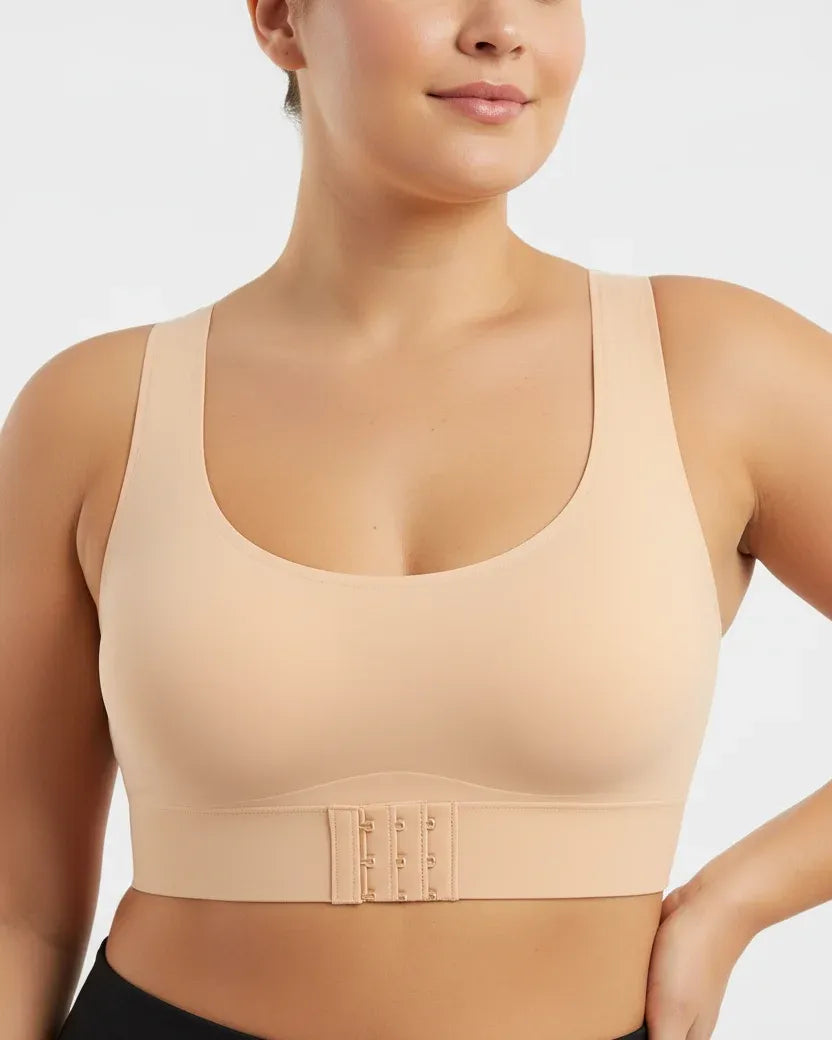 Zaydyn wireless cross-back front closure bra