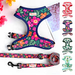 Cute Printed Puppy Cat Harness Vest Leash