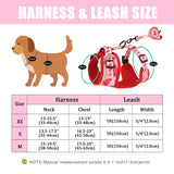 Cute Printed Puppy Cat Harness Vest Leash