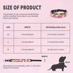 Colorful dog flower collar