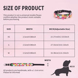 Colorful dog flower collar