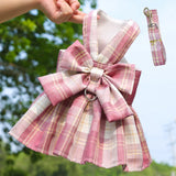 Summer Dog Dress Harness with Leash Set