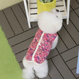 Floral Cotton Dog Vest