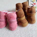 4pcs/set Winter Warm Dog Shoes