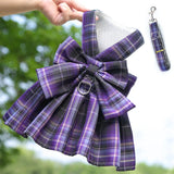 Summer Dog Dress Harness with Leash Set