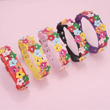 Colorful dog flower collar