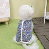 Floral Cotton Dog Vest