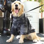 3XL-7XL Winter Big Dog Jacket Lamb Wool Coat