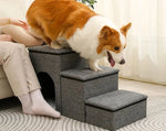 Dog Stairs Ramp Portable Home Ladder with A Deluxe House