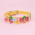 Colorful dog flower collar