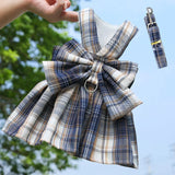 Summer Dog Dress Harness with Leash Set