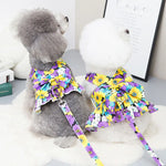 Dog Floral Skirt Harness